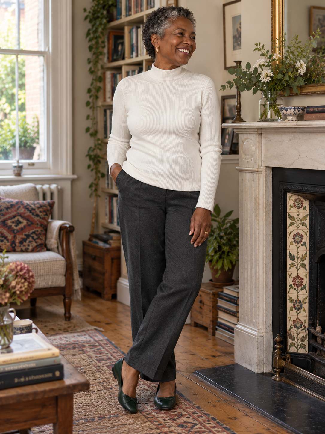 The Adeline Fine-Rib Jumper