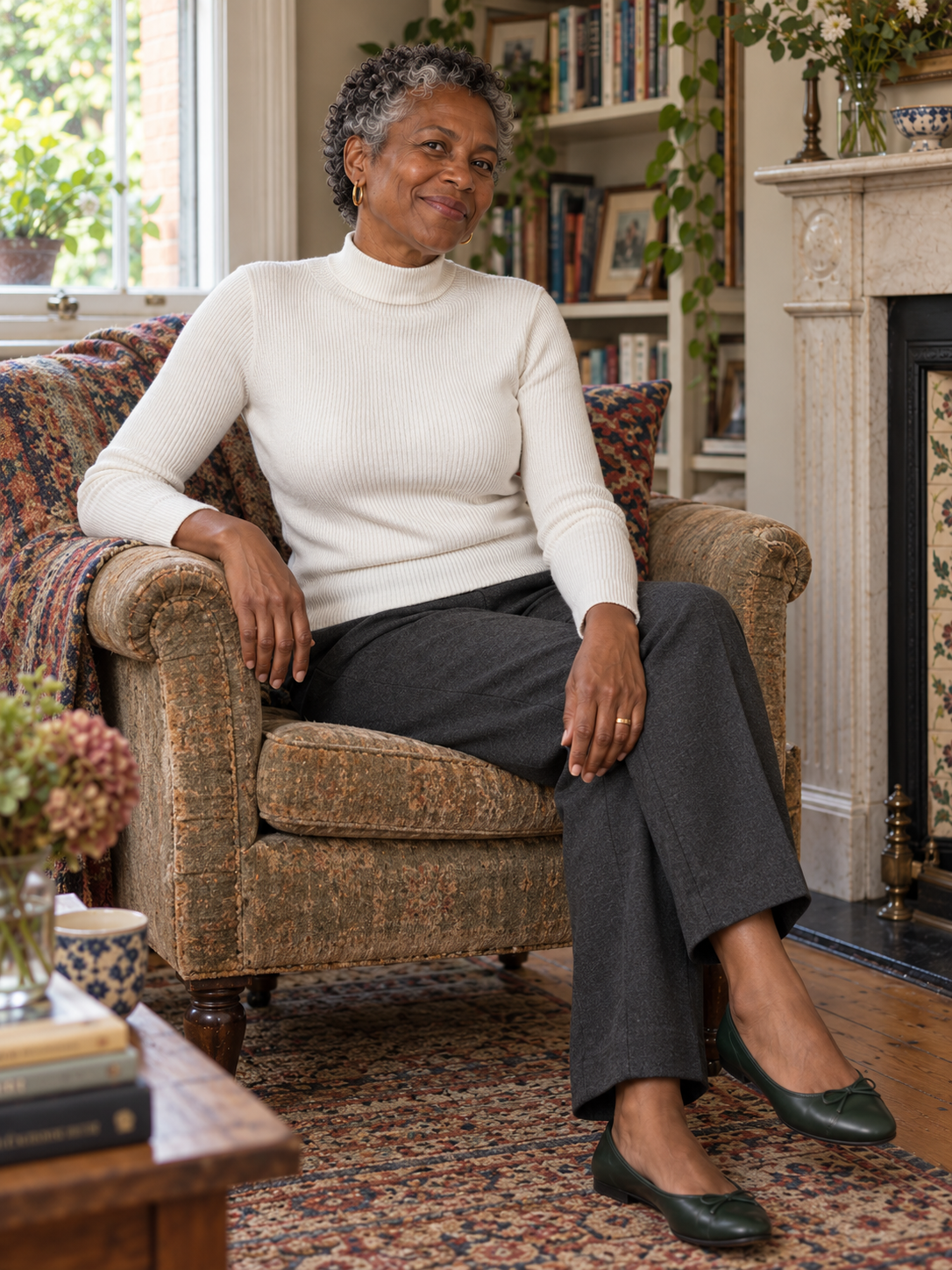 The Adeline Fine-Rib Jumper
