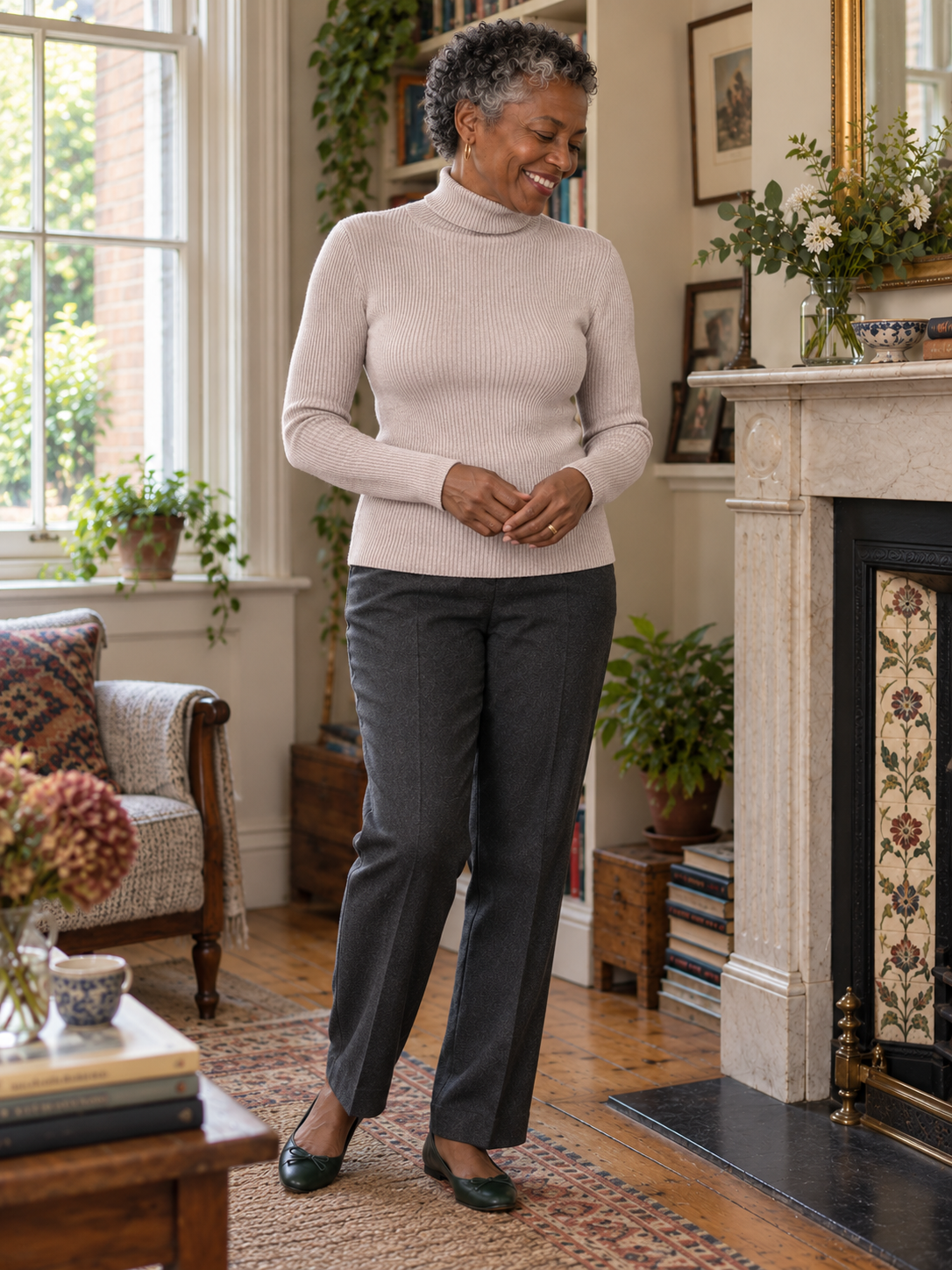 The Adeline Fine-Rib Jumper