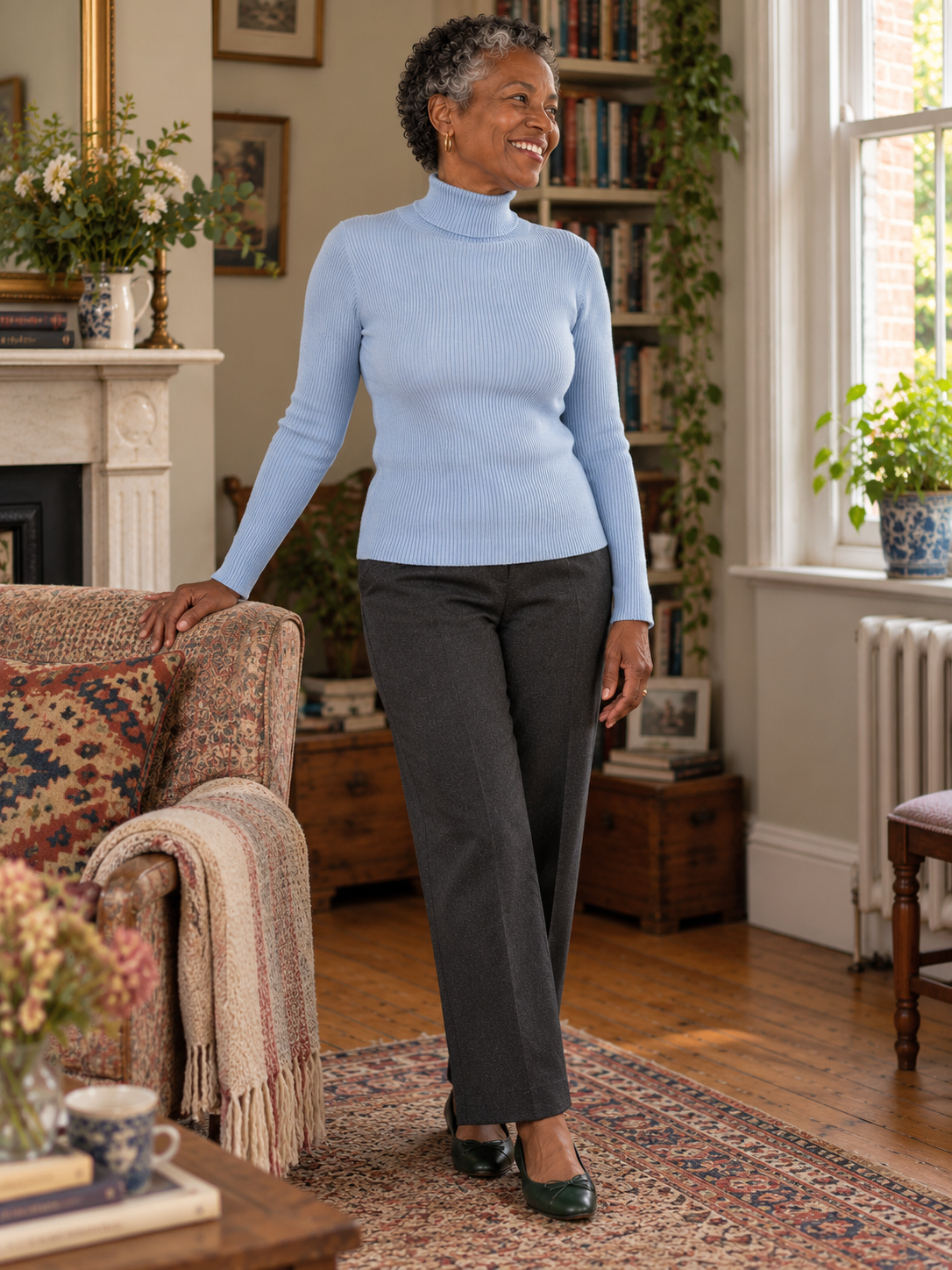 The Adeline Fine-Rib Jumper
