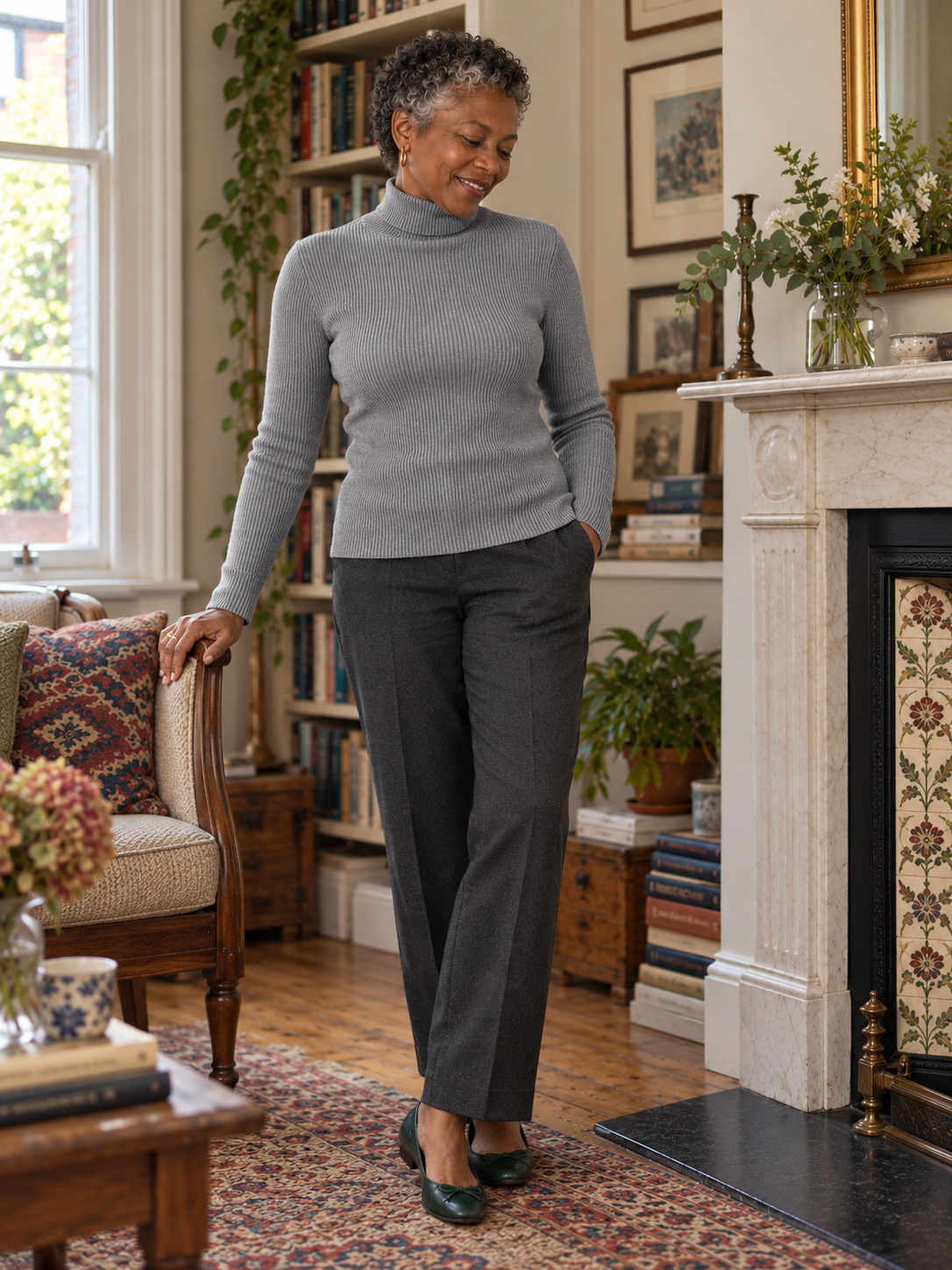 The Adeline Fine-Rib Jumper