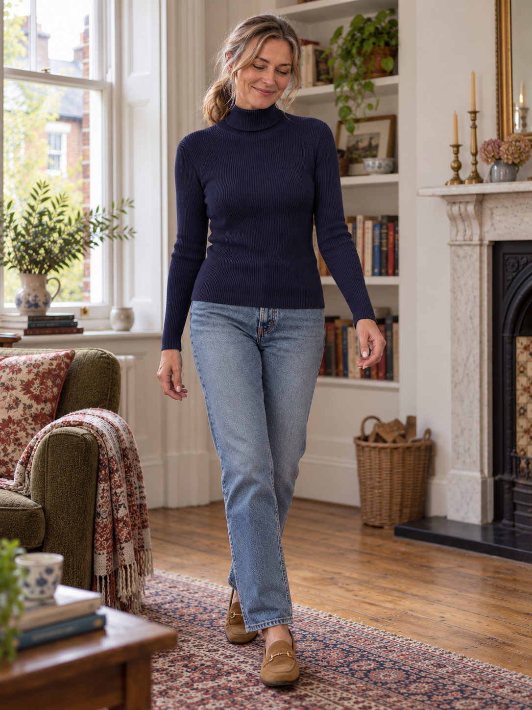 The Adeline Fine-Rib Jumper