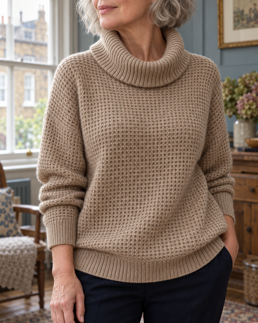 The Amelia Waffle-Knit Jumper