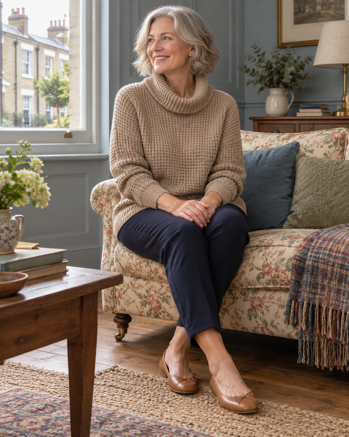 The Amelia Waffle-Knit Jumper