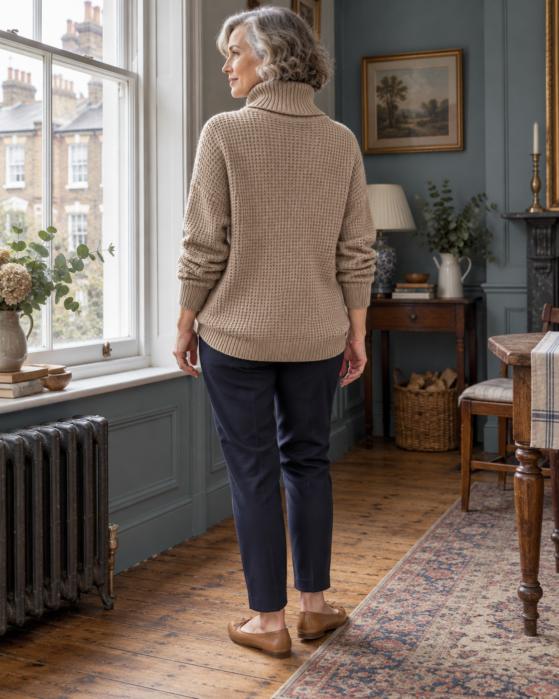 The Amelia Waffle-Knit Jumper