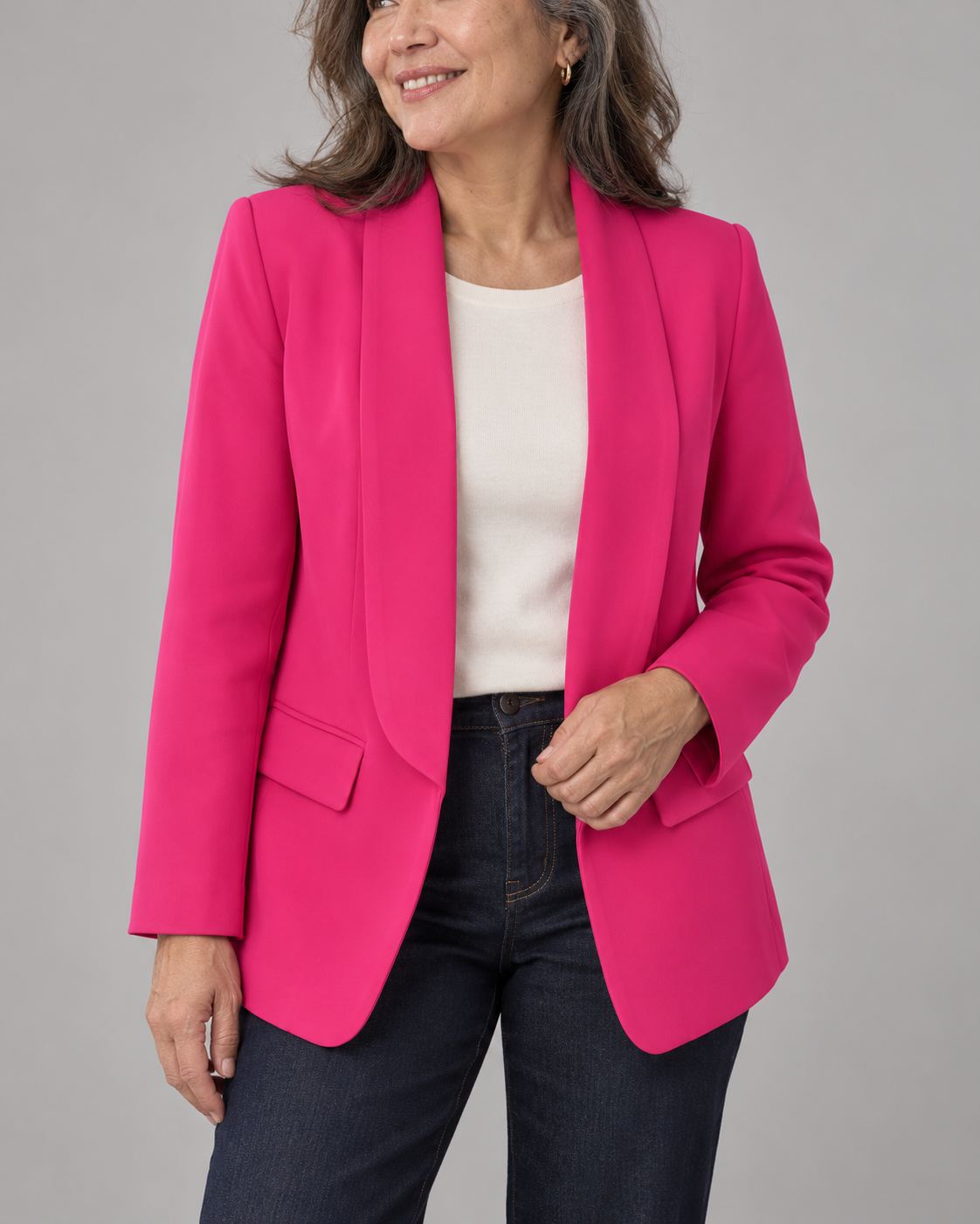 The Celia Open-Front Blazer
