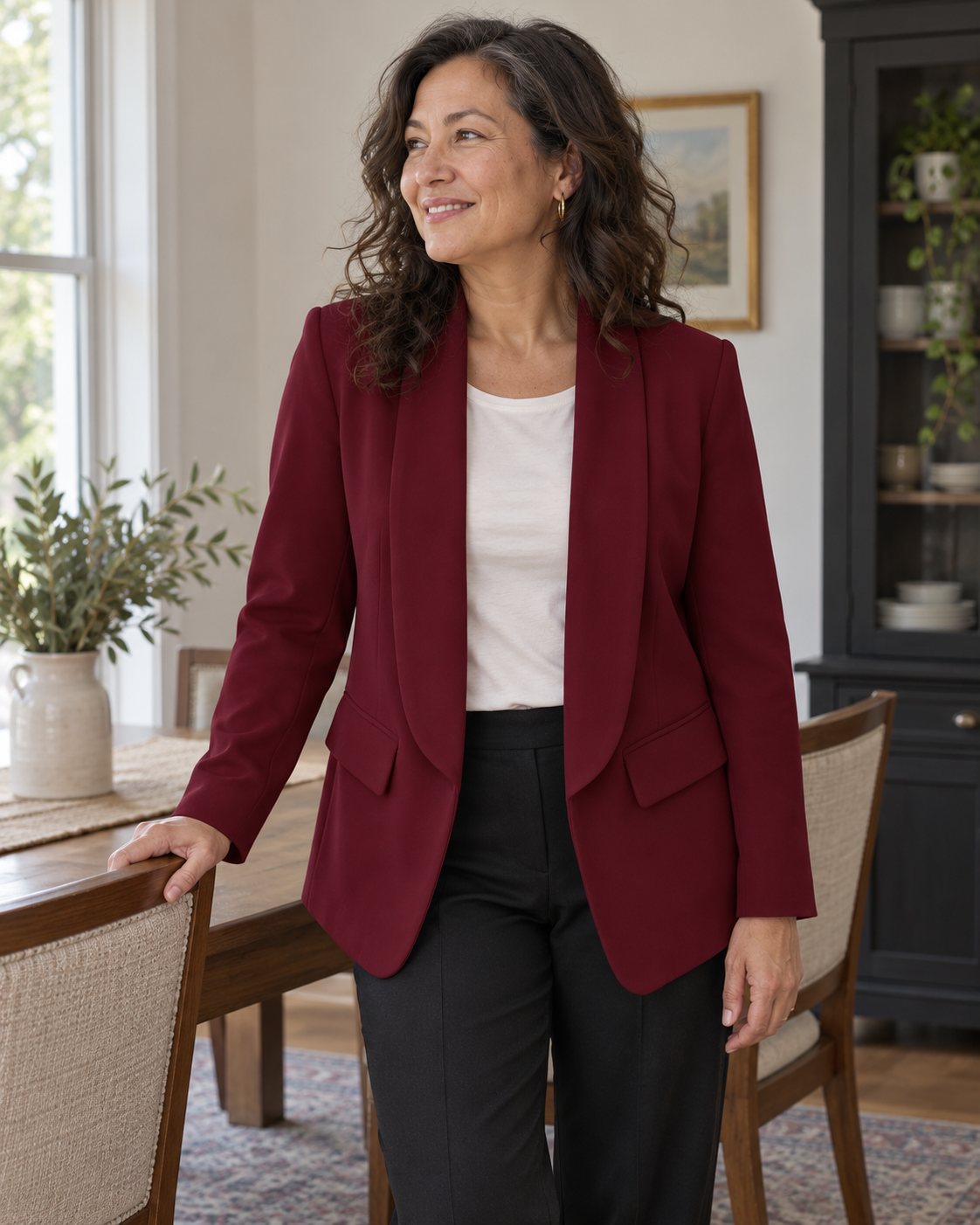 The Celia Open-Front Blazer