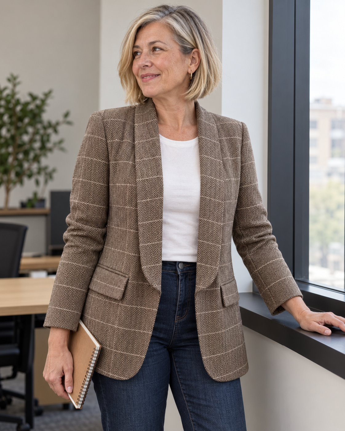 The Celia Open-Front Blazer