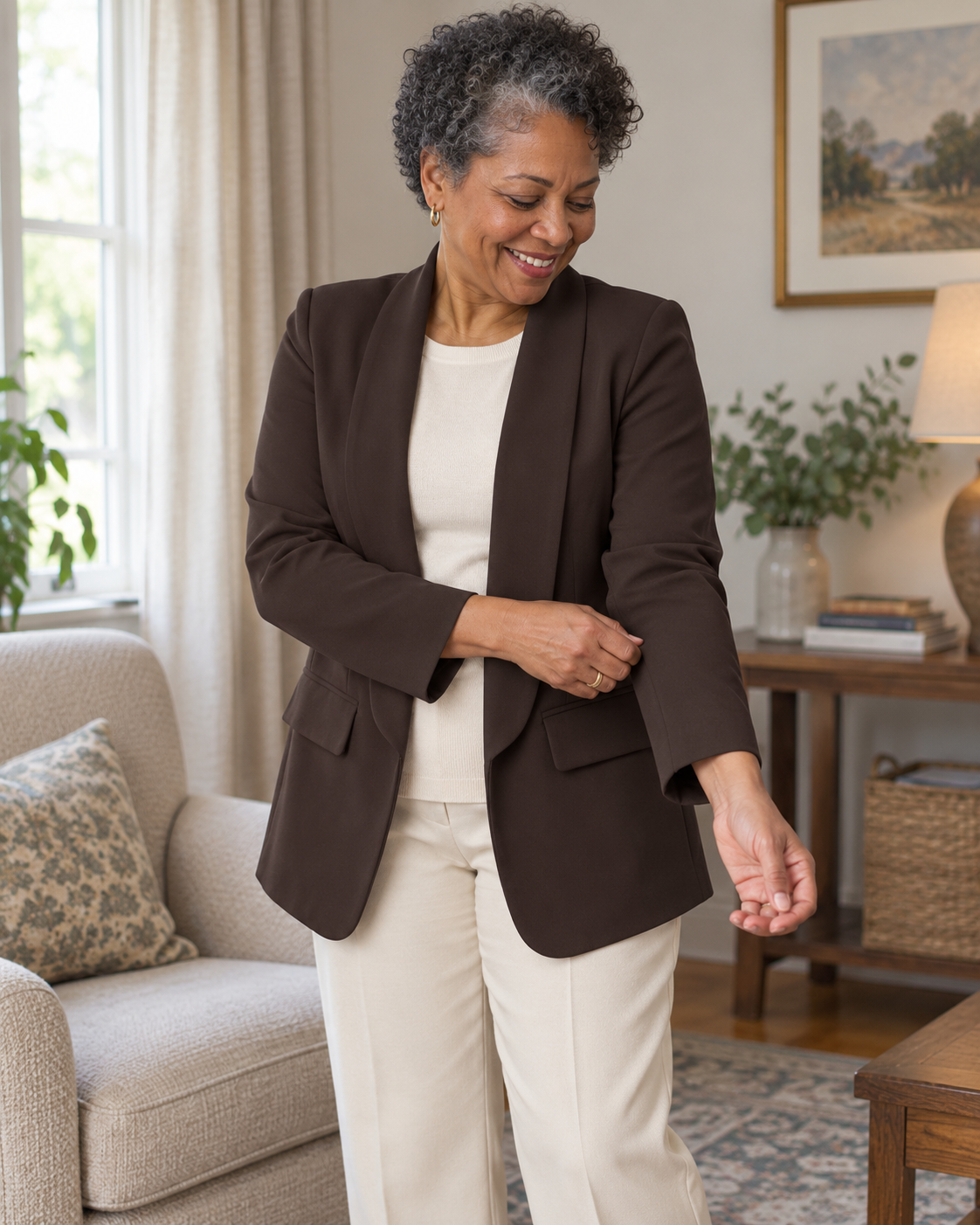 The Celia Open-Front Blazer