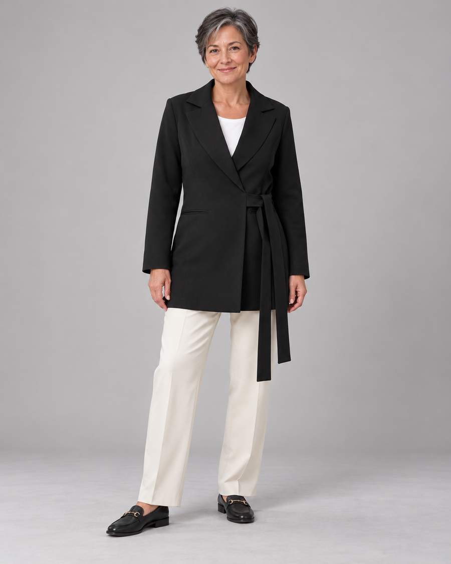 The Louisa Wrap Blazer