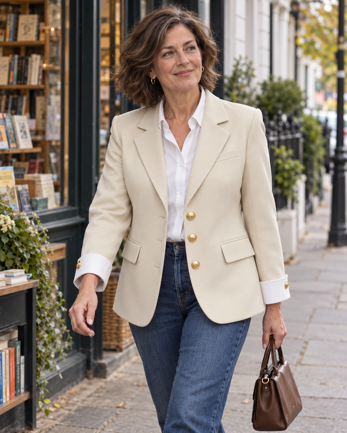 The Victoria Three-Button Blazer