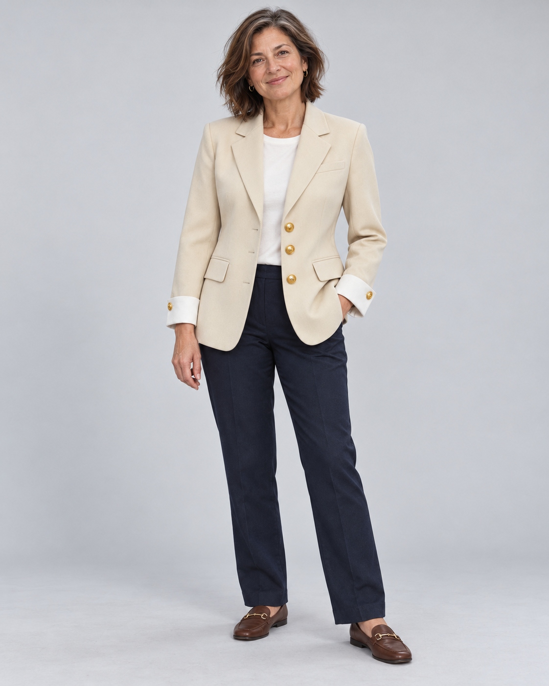 The Victoria Three-Button Blazer