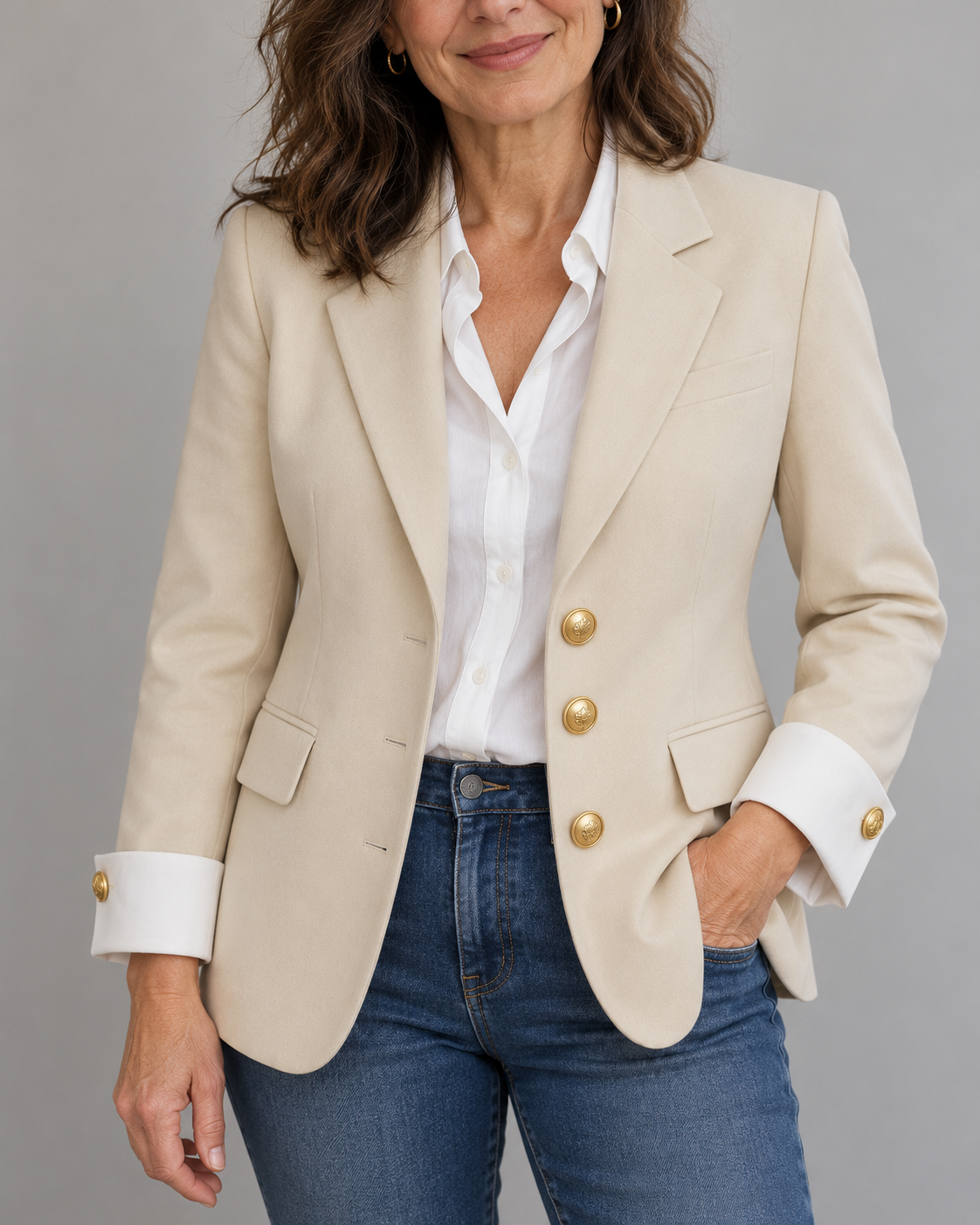 The Victoria Three-Button Blazer