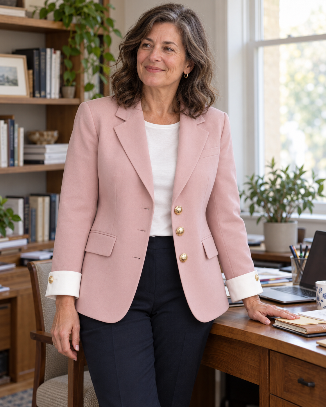 The Victoria Three-Button Blazer