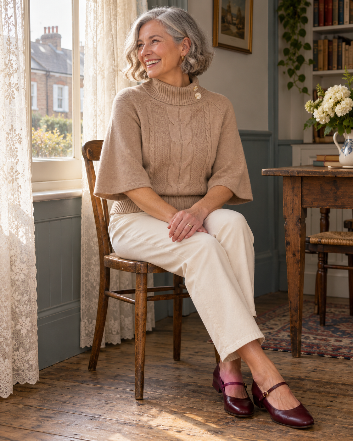 The Cecily Cable-Knit Jumper