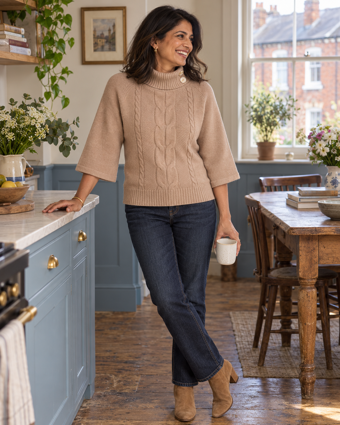 The Cecily Cable-Knit Jumper