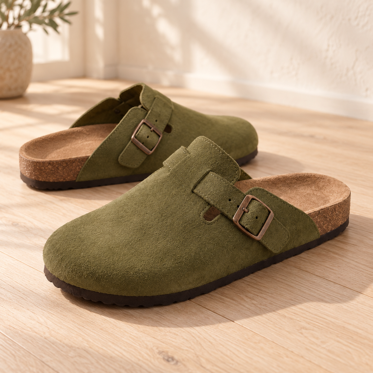 Chiswick Classic Suede Clogs