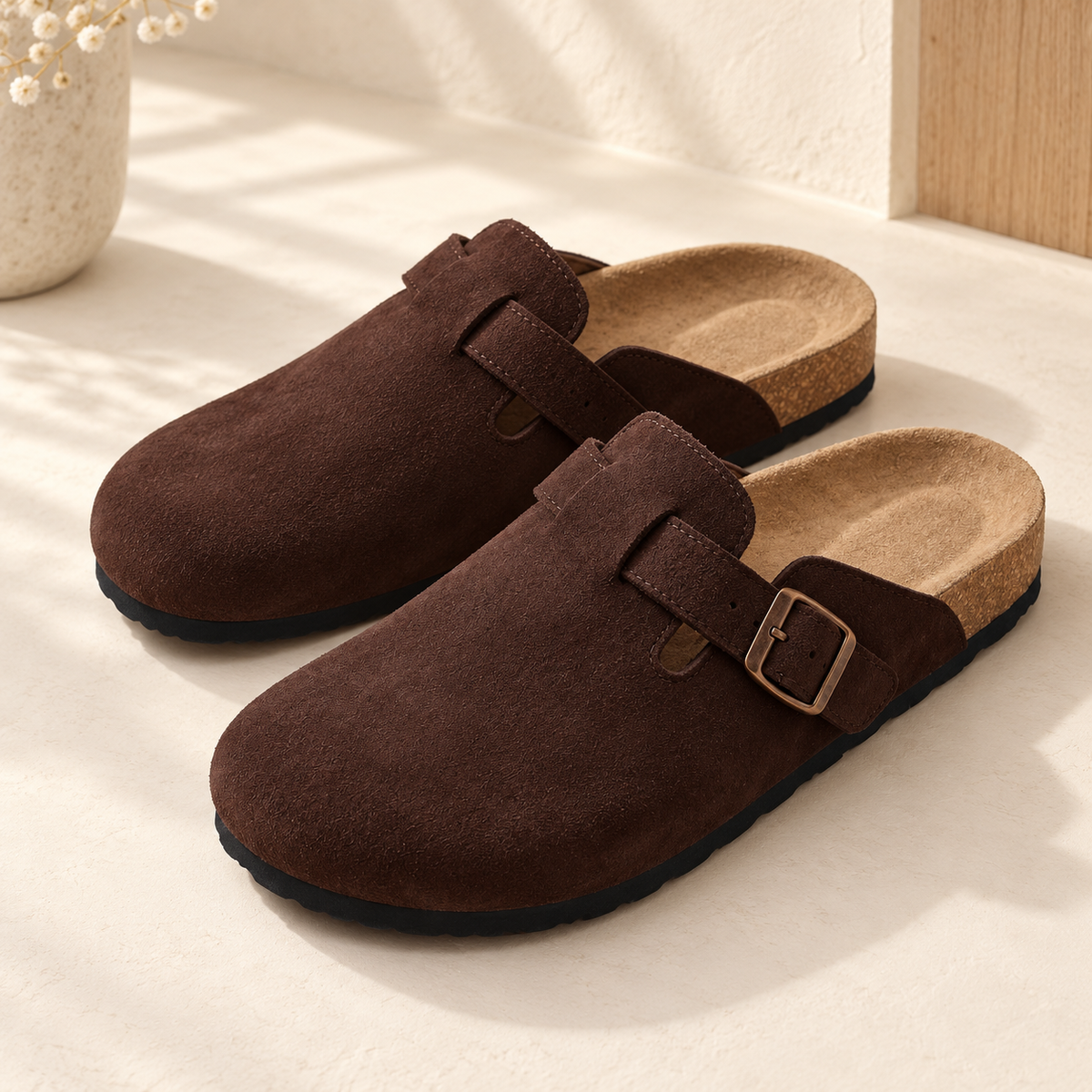 Chiswick Classic Suede Clogs