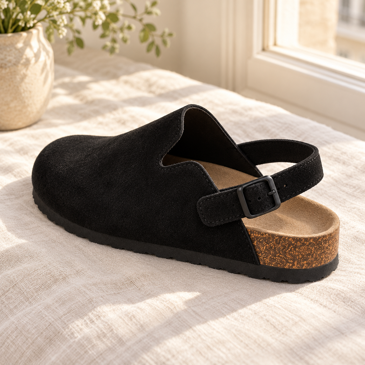 Cotswold Backstrap Suede Clogs