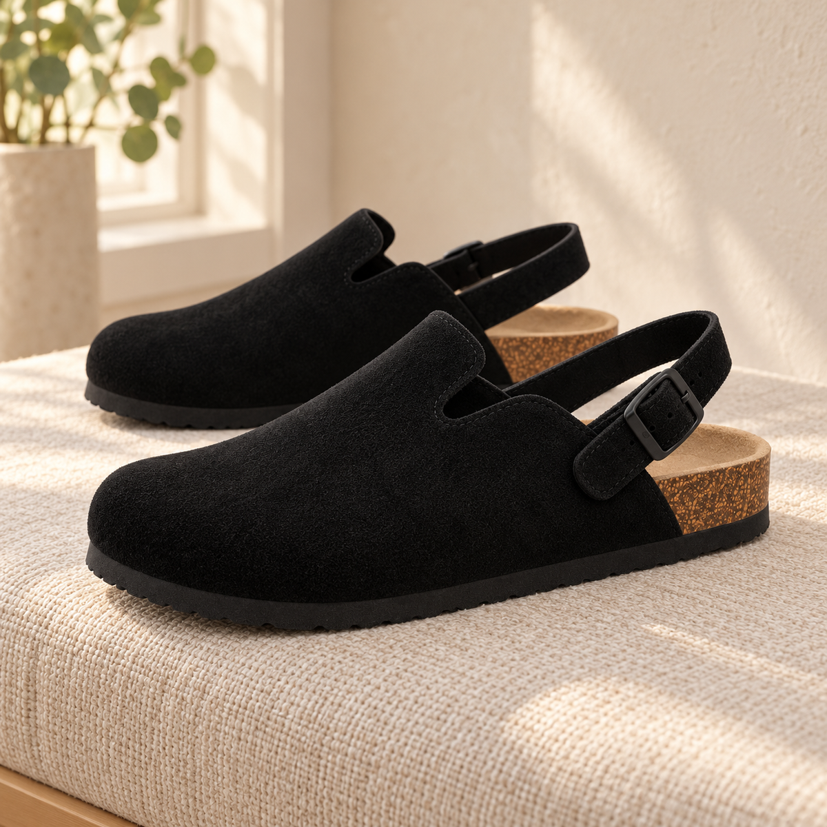 Cotswold Backstrap Suede Clogs