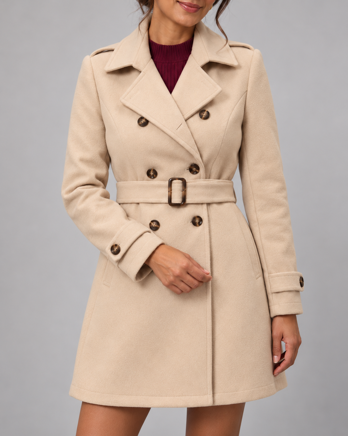 The Evelyn Classic Belted Coat