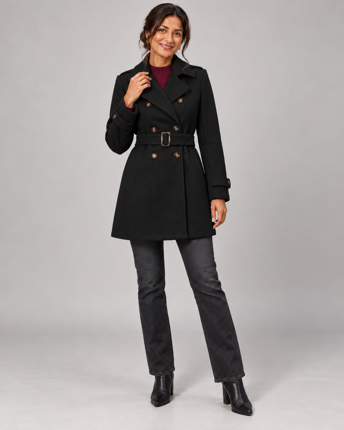 The Evelyn Classic Belted Coat