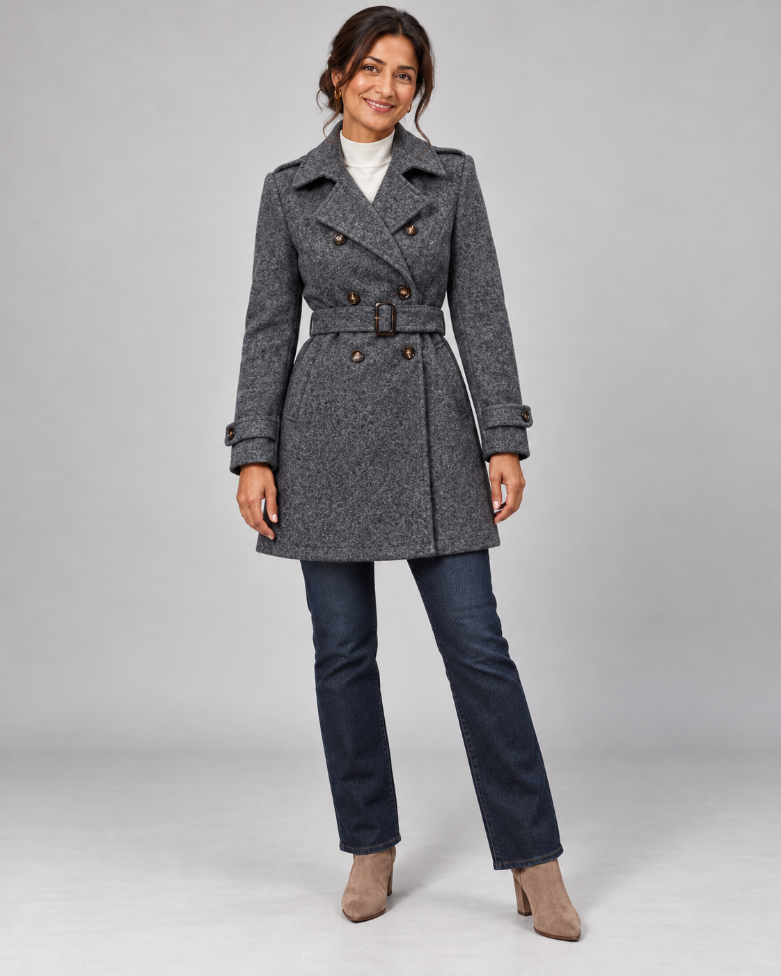 The Evelyn Classic Belted Coat