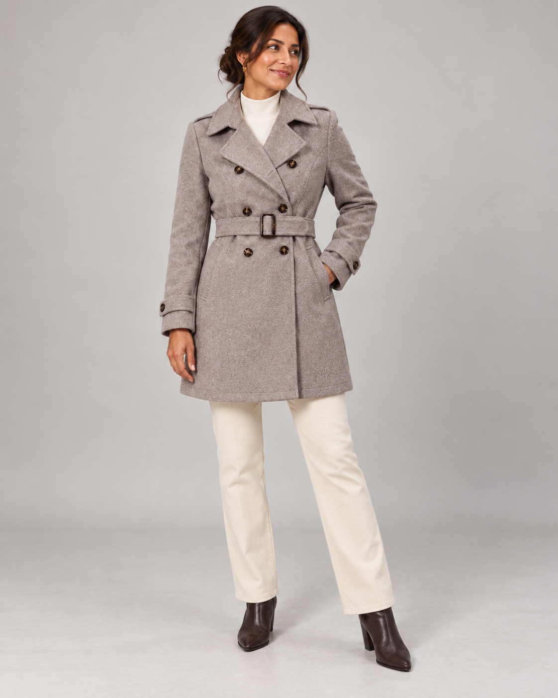 The Evelyn Classic Belted Coat
