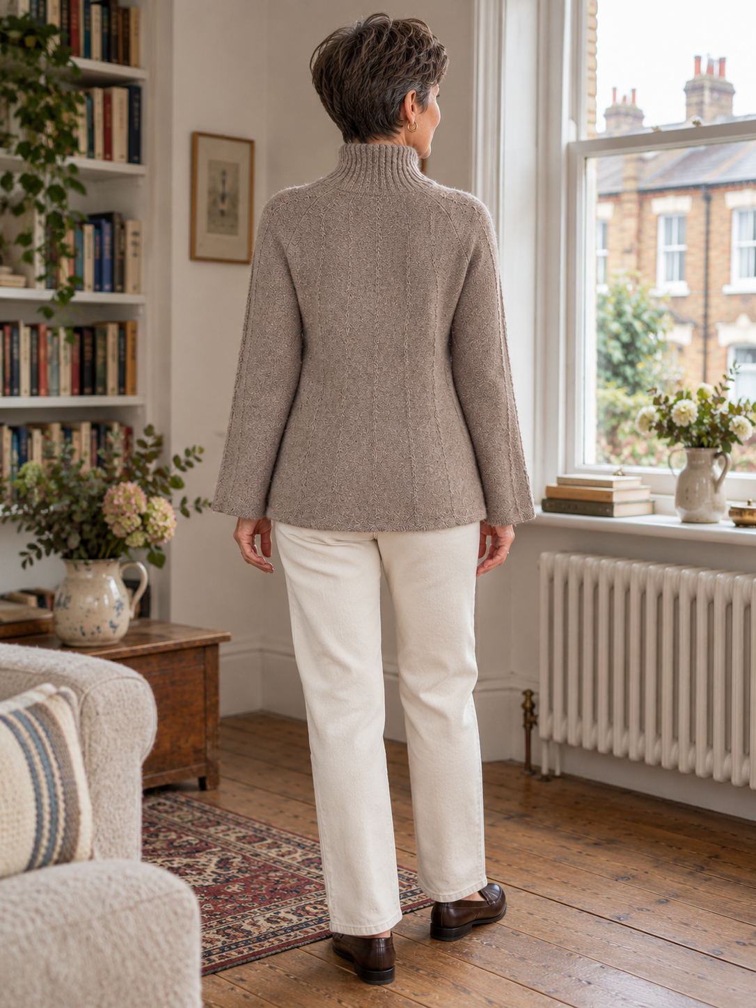 The Frances Button-Neck Jumper