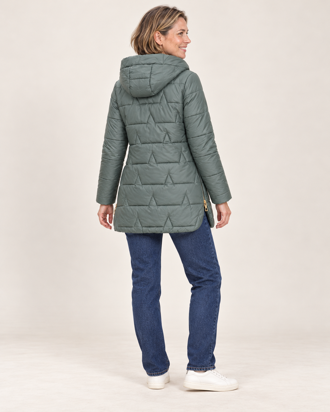 The Harriet Hooded Quilted Coat