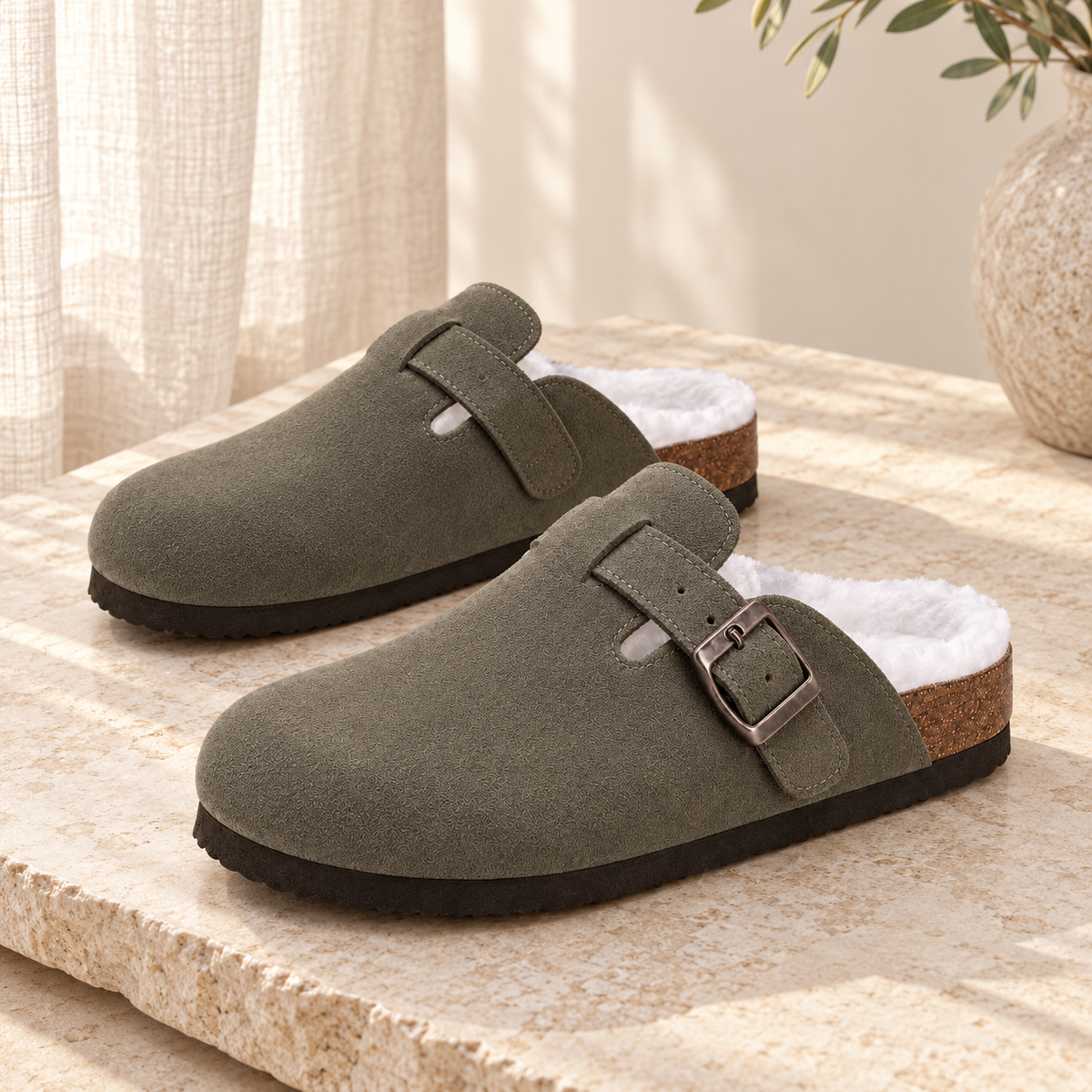 Richmond Lined Suede Clogs