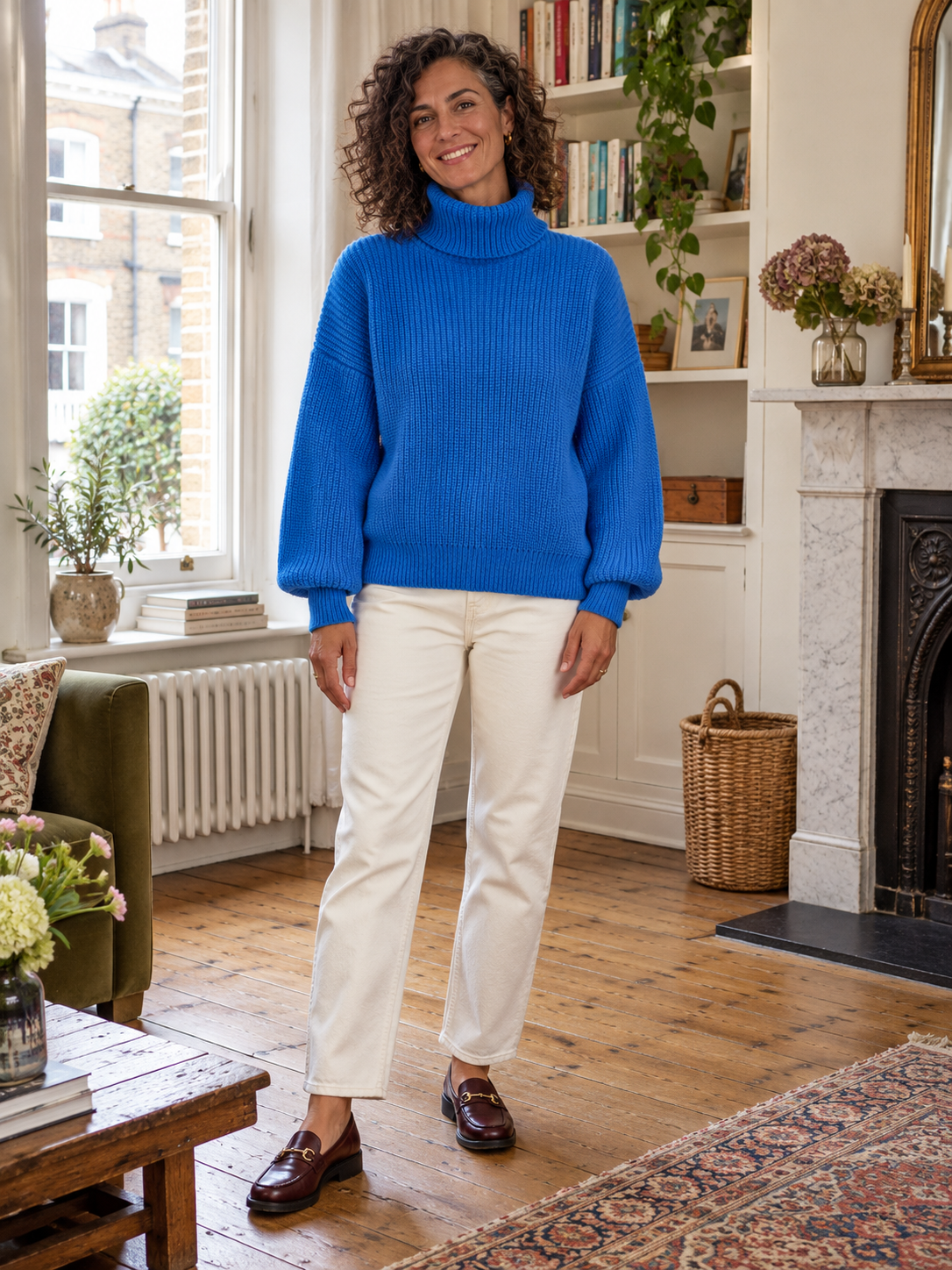 The Serena Balloon-Sleeve Jumper