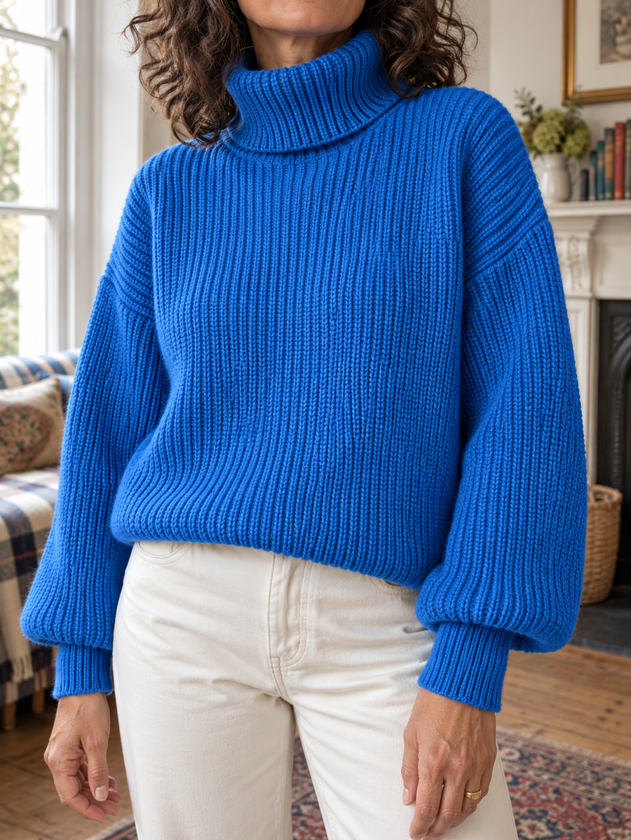 The Serena Balloon-Sleeve Jumper
