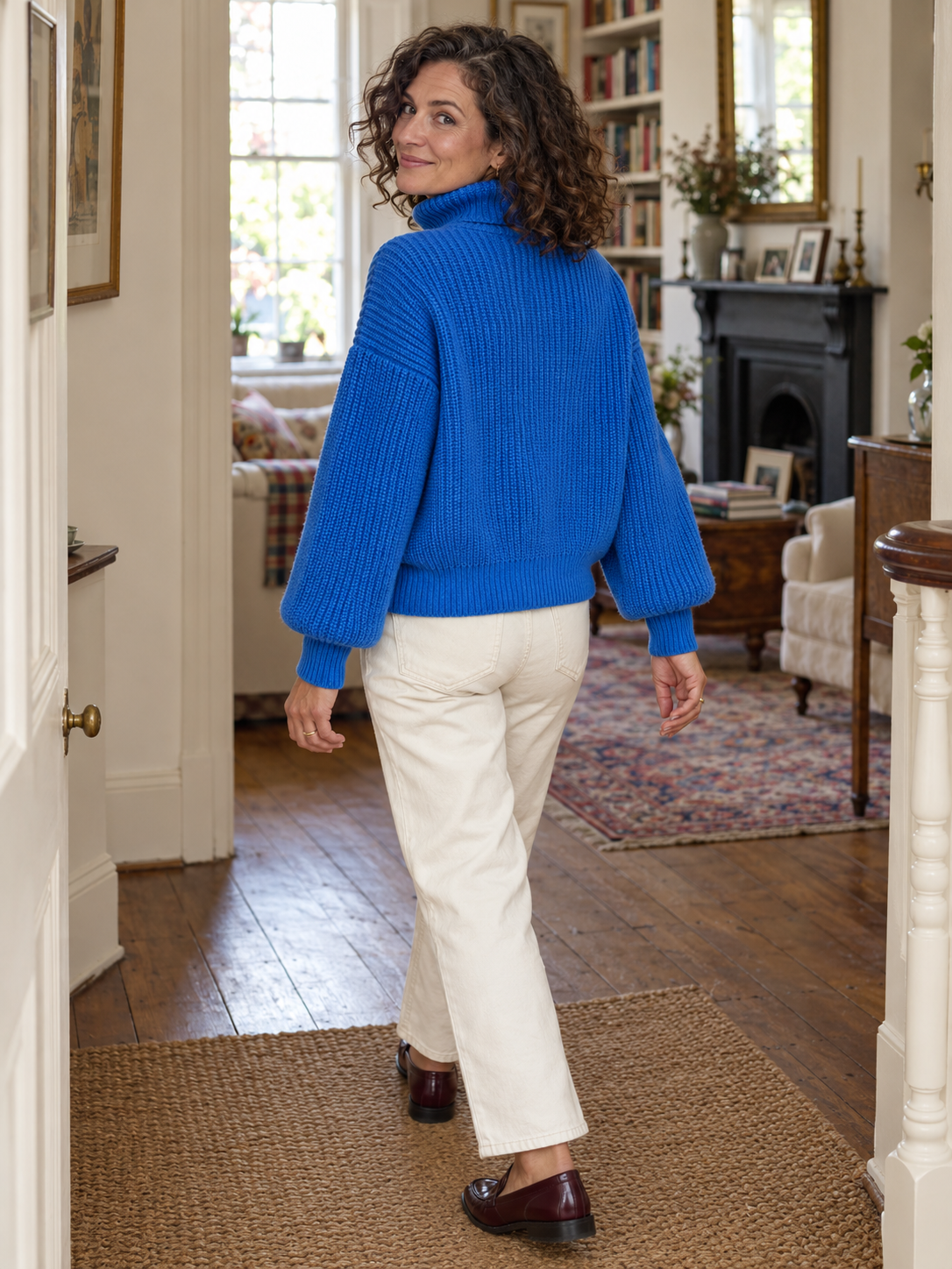 The Serena Balloon-Sleeve Jumper