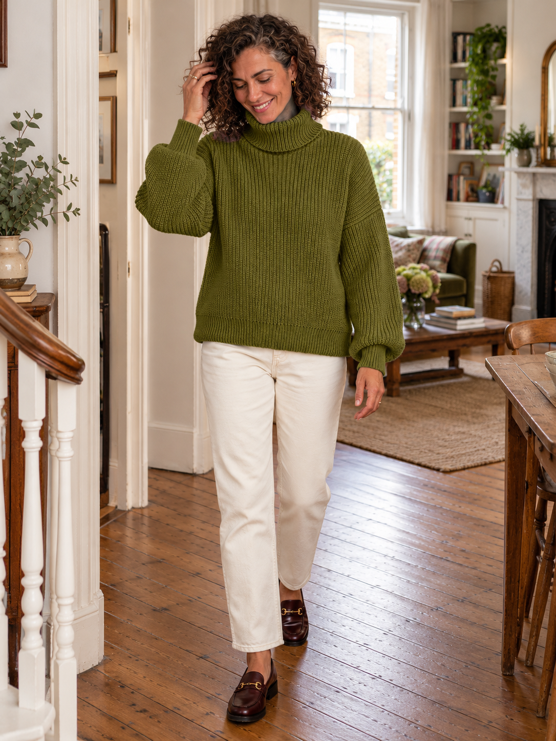 The Serena Balloon-Sleeve Jumper
