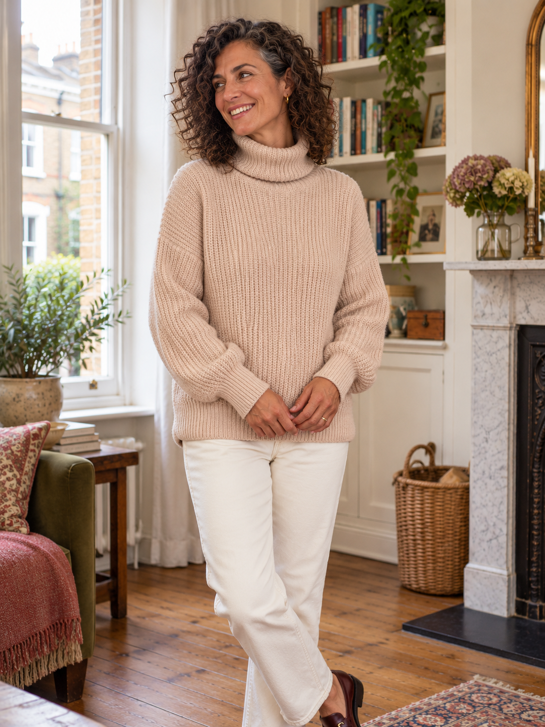 The Serena Balloon-Sleeve Jumper