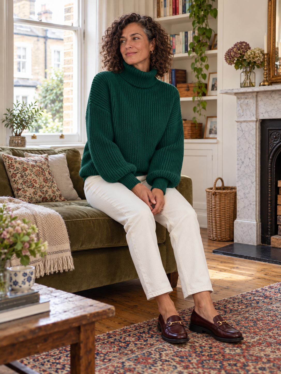 The Serena Balloon-Sleeve Jumper