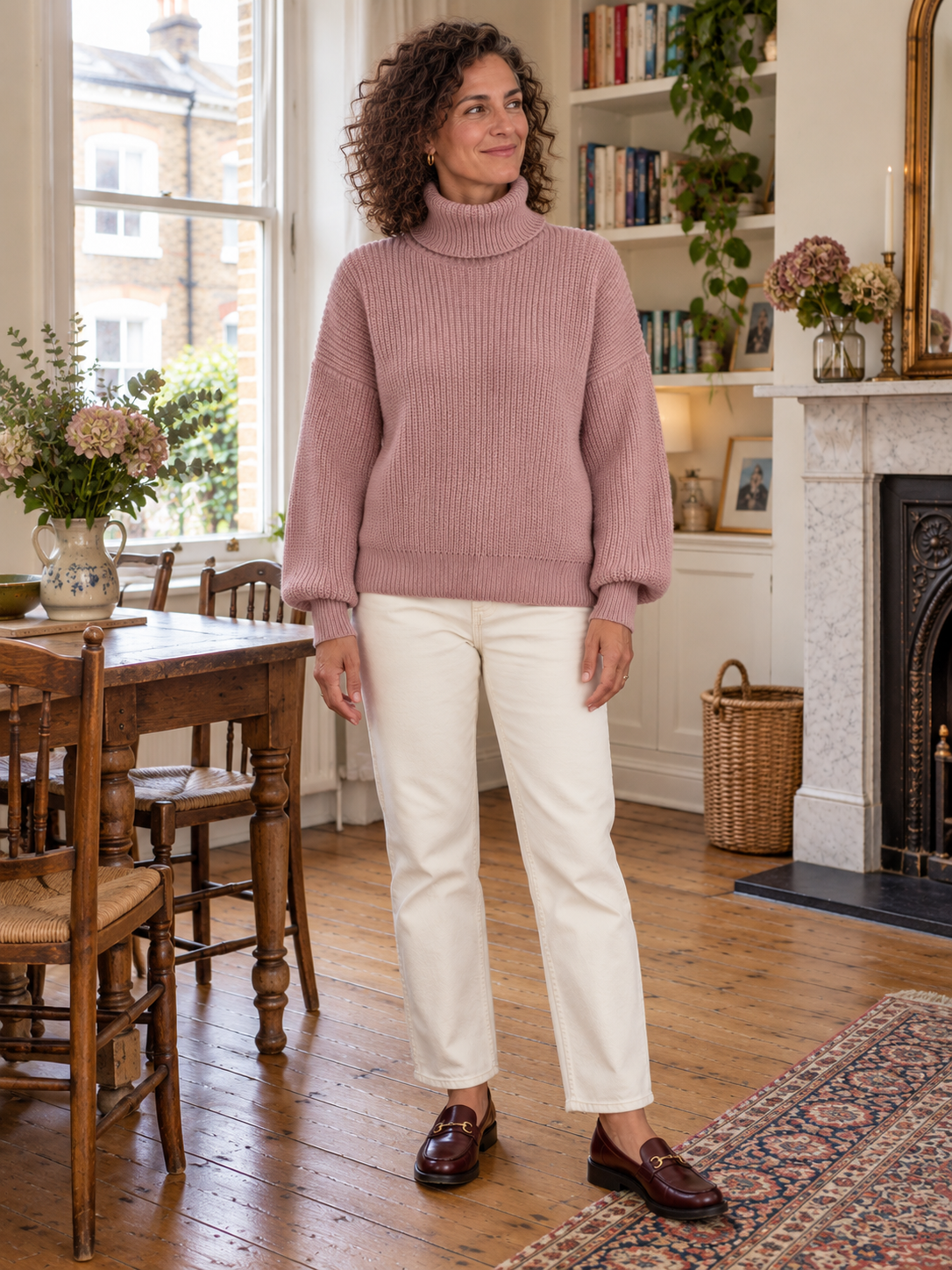 The Serena Balloon-Sleeve Jumper