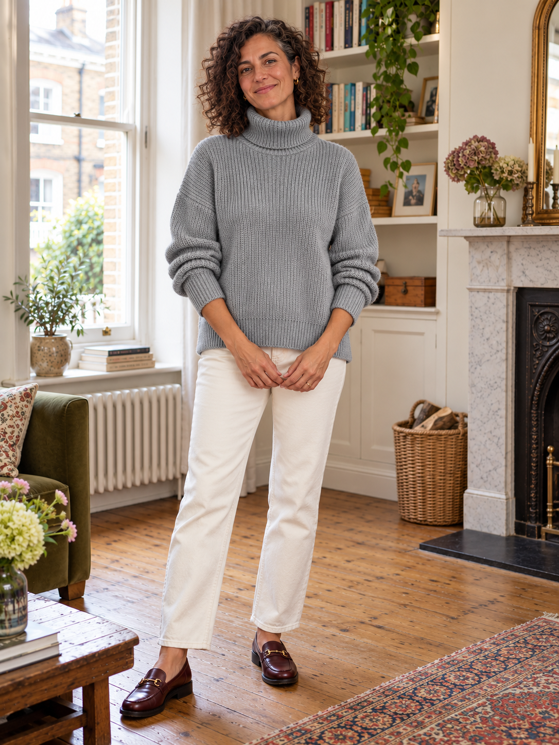 The Serena Balloon-Sleeve Jumper