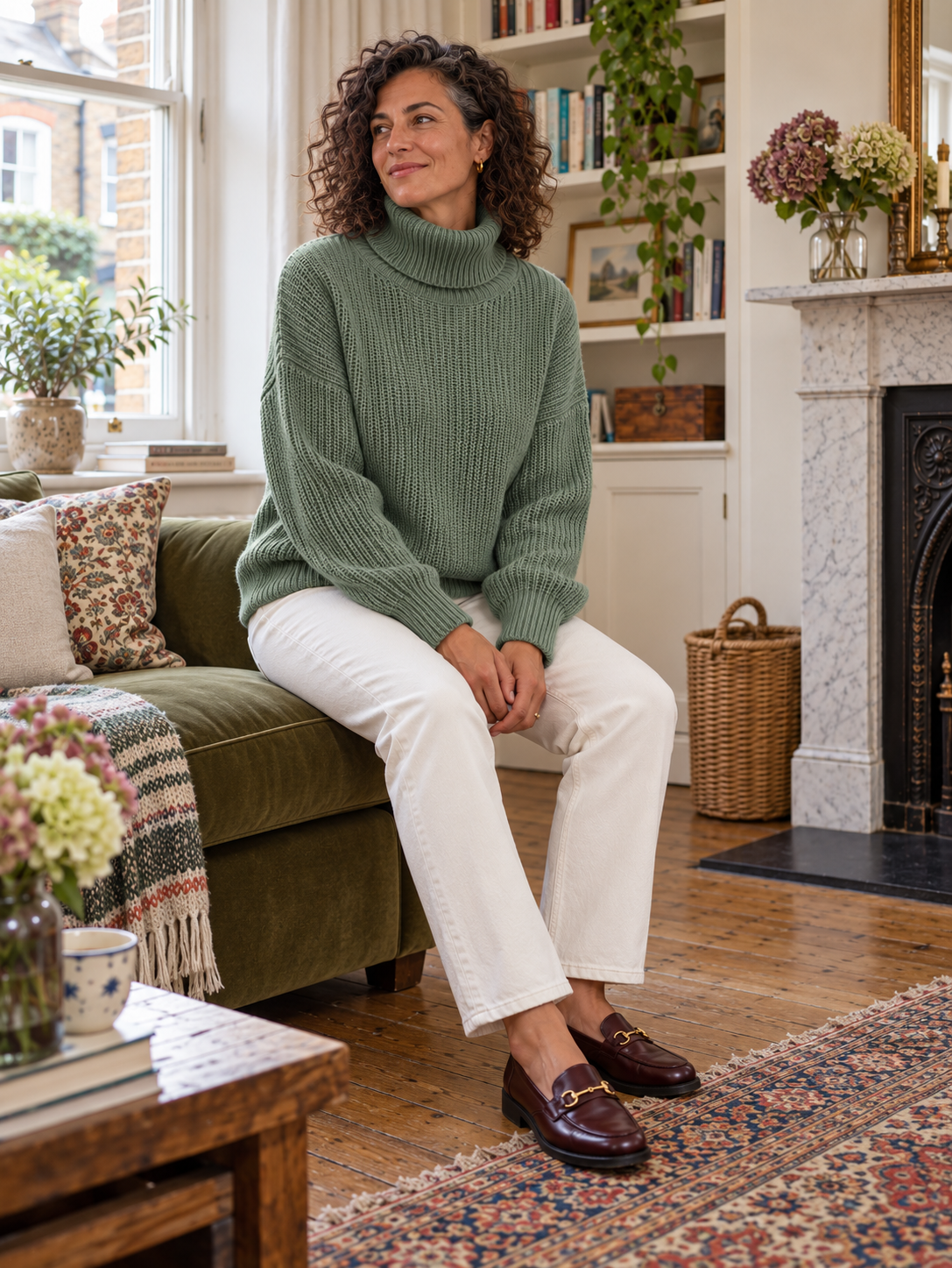 The Serena Balloon-Sleeve Jumper