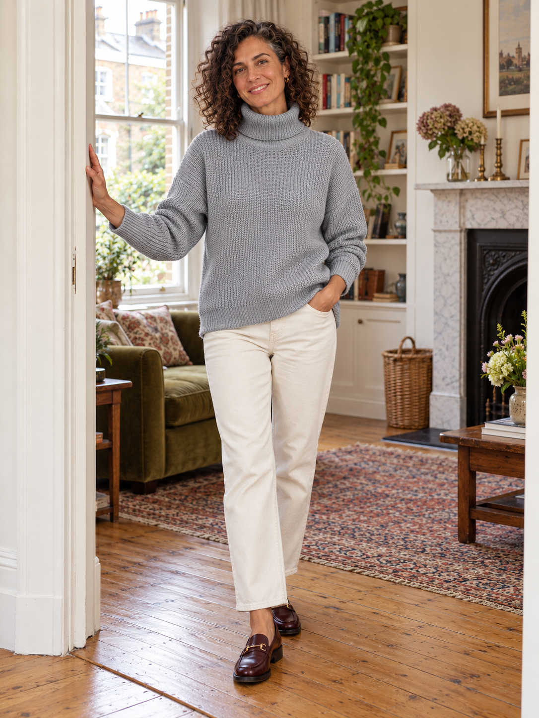 The Serena Balloon-Sleeve Jumper