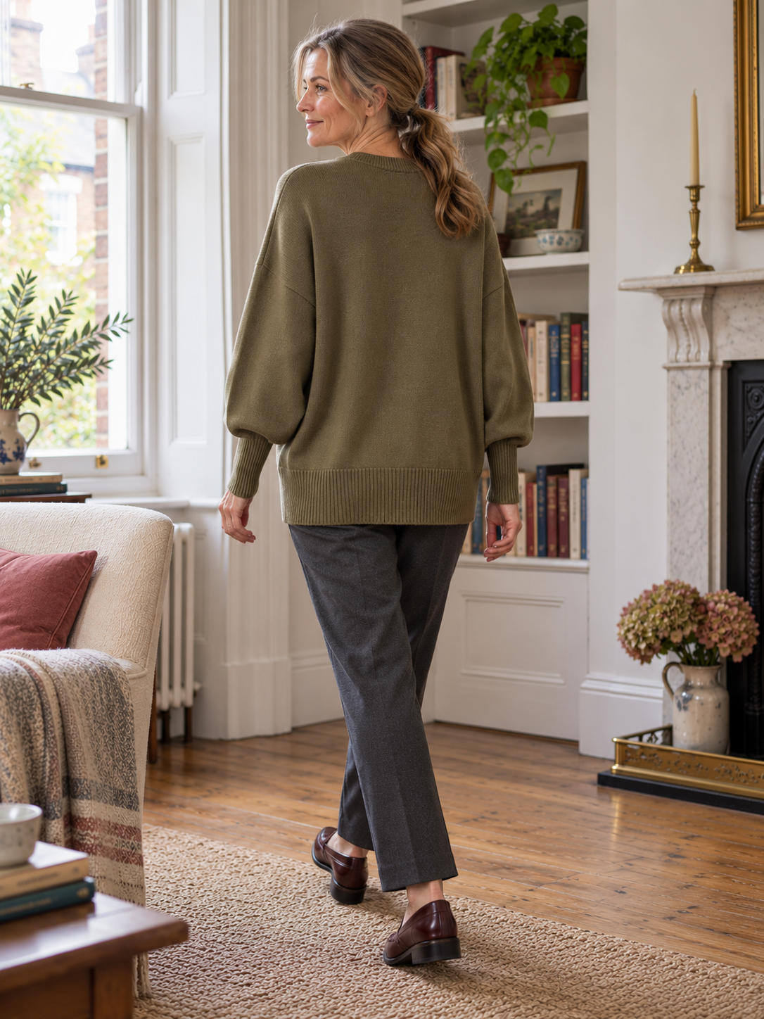 The Vivienne Button-Detail Jumper