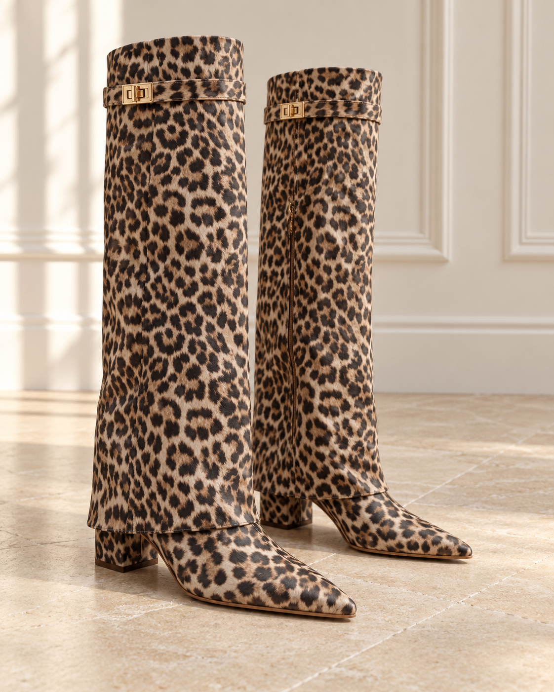 Windsor Draped Buckle Boots