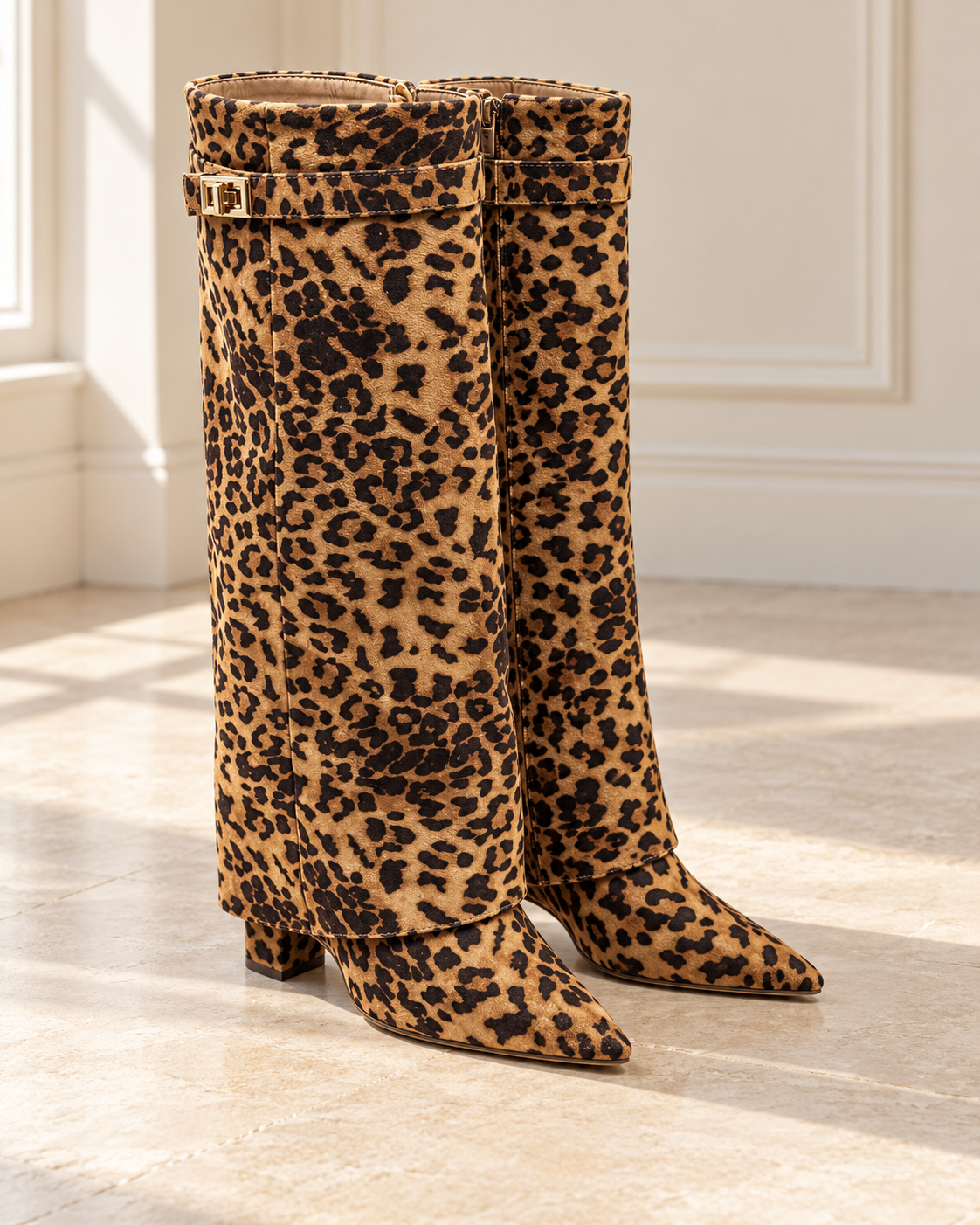 Windsor Draped Buckle Boots